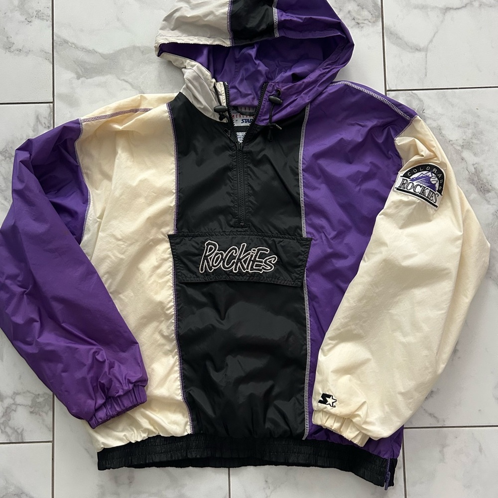 90’s Starter Colorado Rockies MLB Baseball Windbreaker Jacket